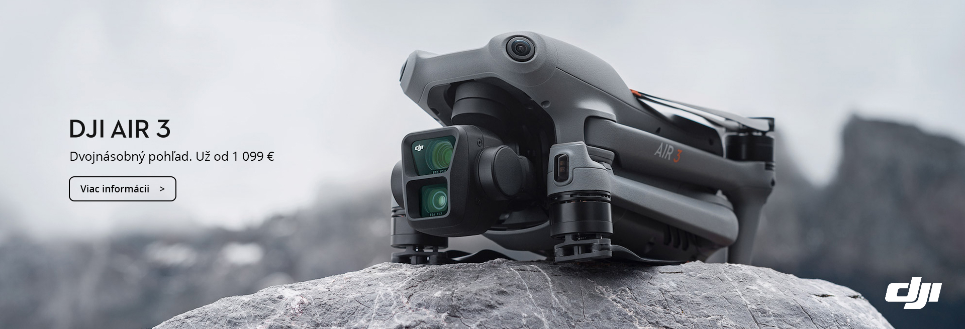 DJI Air 3: Kompaktný dron s dvomi kamerami